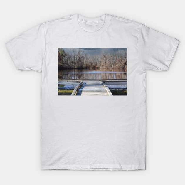 Dock on a Lake T-Shirt by KWAPhoto